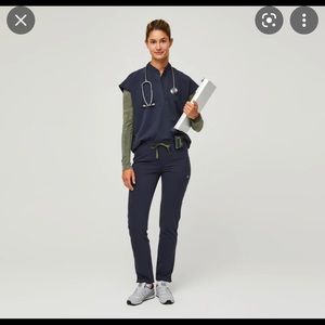 Figs Quiet Navy Yola Pants